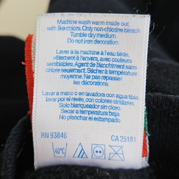 eXO Sports x Rose Bowl Vintage Embroidered Black Sweatshirt | Men's Small - Picture 13 of 16